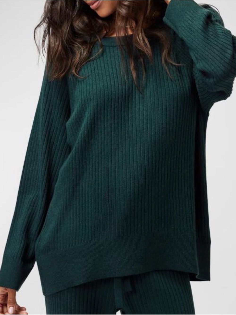 Spiritual Gangster Luxe Essential Doutzen Ballet-Neck Sweater